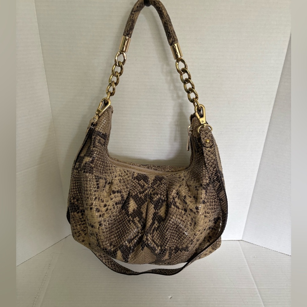 Michael Kors Python Hobo With Shoulder Strap - image 1